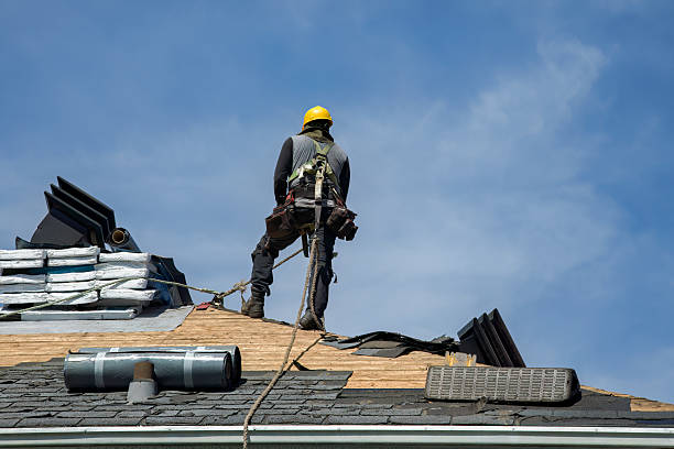 Professional Gutter Installation technician working in Zuni, NM